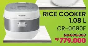 Promo Harga Cuckoo CR-0690F Digital Rice Cooker  - COURTS