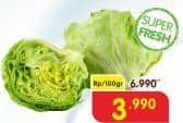 Promo Harga Lettuce Sayur FrenchHead per 100 gr - Superindo