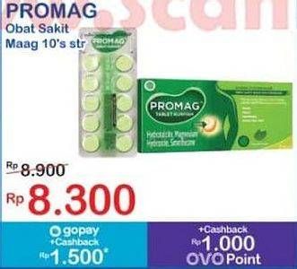 Promo Harga Promag Obat Sakit Maag Tablet 10 pcs - Indomaret