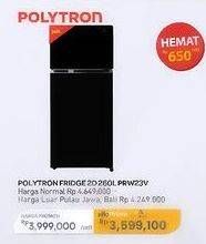 Promo Harga Polytron PRW 23 V 260 ltr - Carrefour