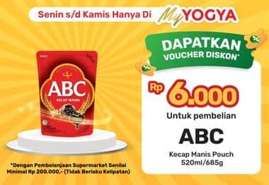 Promo Harga ABC Kecap Manis 520 ml - Yogya