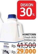 Promo Harga HOMETOWN Fresh Milk 1 ltr - LotteMart
