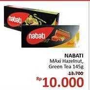 Promo Harga NABATI Maxi Hazelnut, Green Tea 145 gr - Alfamidi