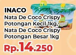 Promo Harga INACO Nata De Coco Crispy Potongan Kecil, Potongan Besar 1000 gr - Yogya