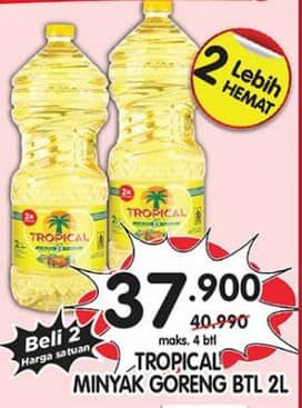 Promo Harga Tropical Minyak Goreng 2000 ml - Superindo