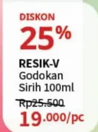 Promo Harga Resik V Godokan Sirih 100 ml - Guardian