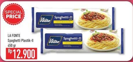 Promo Harga LA FONTE Spaghetti 450 gr - Hypermart