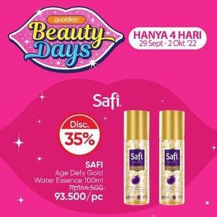 Promo Harga Safi Age Defy Gold Water Essence 100 ml - Guardian