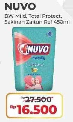 Promo Harga NUVO Body Wash Mild Protect, Total Protect, Sakinah 450 ml - Alfamart