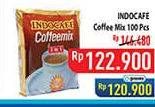 Promo Harga Indocafe Coffeemix per 100 sachet 20 gr - Hypermart