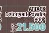 Promo Harga ATTACK Detergent Powder Violet Perfume 800 gr - LotteMart