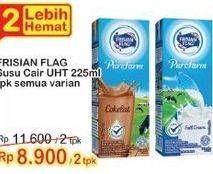 Promo Harga FRISIAN FLAG Susu UHT Purefarm All Variants 225 ml - Indomaret