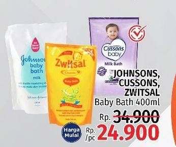 Promo Harga JOHNSONS/CUSSONS/ZWITSAL Baby Bath  - LotteMart