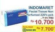 Promo Harga INDOMARET Facial Tissue Non Perfumed 220 pcs - Indomaret