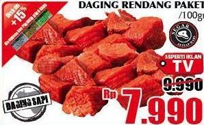 Promo Harga Daging Rendang Sapi per 100 gr - Giant