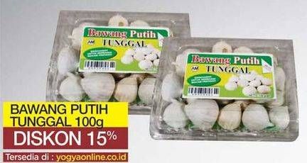 Promo Harga Bawang Putih Tunggal 100 gr - Yogya