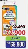 Promo Harga Lifree Popok Celana Ekstra Serap M10, L8, XL6, XXL5 5 pcs - Alfamart