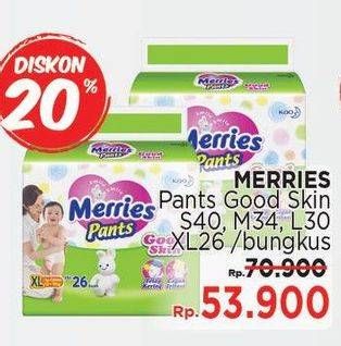 Promo Harga MERRIES Pants Good Skin S40, M34, L30, XL26  - LotteMart