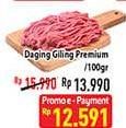 Promo Harga Daging Giling Sapi Premium per 100 gr - Hypermart