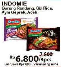 Promo Harga Mie Rendang/ Aceh/ Ayam Geprek/ Sambal Rica Rica 3s  - Alfamart