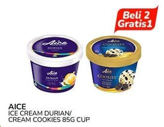 Promo Harga Aice Ice Cream Durian, Cookies 85 gr - Indomaret