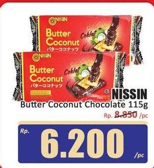 Promo Harga Nissin Biscuits Butter Coconut Chocolate 115 gr - Hari Hari