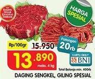 Promo Harga Daging Sengkel, Giling Spesial  - Superindo