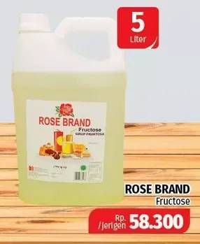 Promo Harga ROSE BRAND Gula Cair (Fructose) 5 ltr - Lotte Grosir