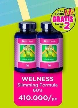 Promo Harga WELLNESS Slimming Formula 60 pcs - Watsons