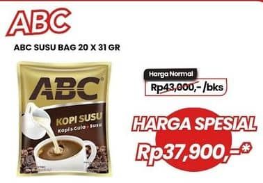 Promo Harga ABC Kopi Susu per 20 sachet 31 gr - Carrefour