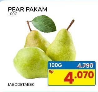Promo Harga Pear Packham per 100 gr - Indomaret