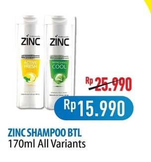 Promo Harga Zinc Shampoo All Variants 170 ml - Hypermart