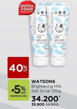 Promo Harga WATSONS Milk Salt Scrub 250 gr - Watsons