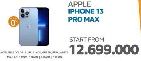 Promo Harga Apple iPhone 13 Pro Max 256 GB, 512 GB  - Electronic City