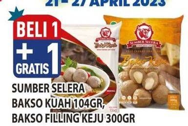 Promo Harga Sumber Selera Bakso Sapi Kuah, Keju 104 gr - Hypermart