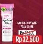 Promo Harga Garnier Sakura White Gentle Deep Whip Foam 100 ml - Alfamart