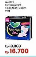 Promo Harga Laurier Relax Night 35cm 12 pcs - Indomaret