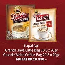 Promo Harga KAPAL API Grande White Coffee/Java Latte  - Hypermart
