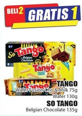 Promo Harga TANGO Wafer So Tango Belgian Chocolate 135 gr - Hari Hari