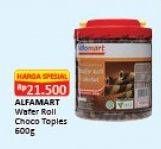 Promo Harga ALFAMART Wafer Roll Cokelat 600 gr - Alfamart