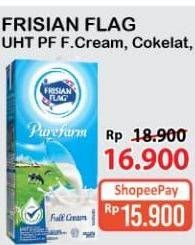 Promo Harga FRISIAN FLAG Susu UHT Purefarm Full Cream, Swiss Chocolate 946 ml - Alfamart