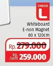 Promo Harga CHOICE L White Board 80x120cm  - Lotte Grosir