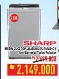 Promo Harga SHARP ES-F950P-GY | Washing Machine  - Hypermart