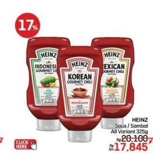 Promo Harga Heinz Gourmet Chili All Variants 325 gr - LotteMart