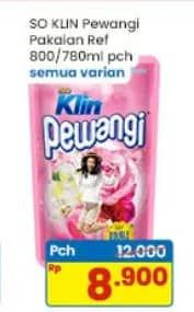 Promo Harga So Klin Pewangi All Variants 800 ml - Indomaret