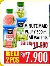 Promo Harga MINUTE MAID Juice Pulpy All Variants 300 ml - Hypermart