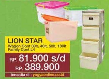 Promo Harga Lion Star Wagon Container 30lt, 40lt, 50lt, 100lt  - Yogya