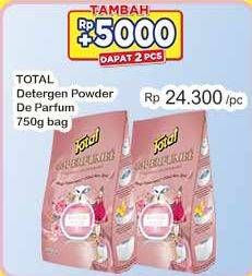 Promo Harga Total Detergent Powder de Perfumee 750 gr - Indomaret