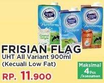 Promo Harga FRISIAN FLAG Susu UHT Purefarm All Variants, Kecuali Low Fat 900 ml - Yogya
