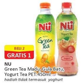 Promo Harga Nu Green Tea/Yogurt Tea  - Alfamart